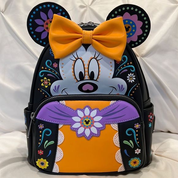 Loungefly Handbags - Loungefly X Disney Minnie Mouse Sugar Skull Cosplay Mini Backpack 🔥🔥🔥
